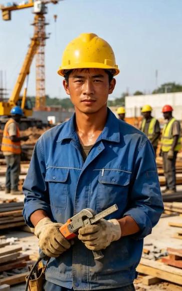 目前，在以色列的建筑工地上，有中国工人，也有印度工人。中国工人每月工资，折合成人