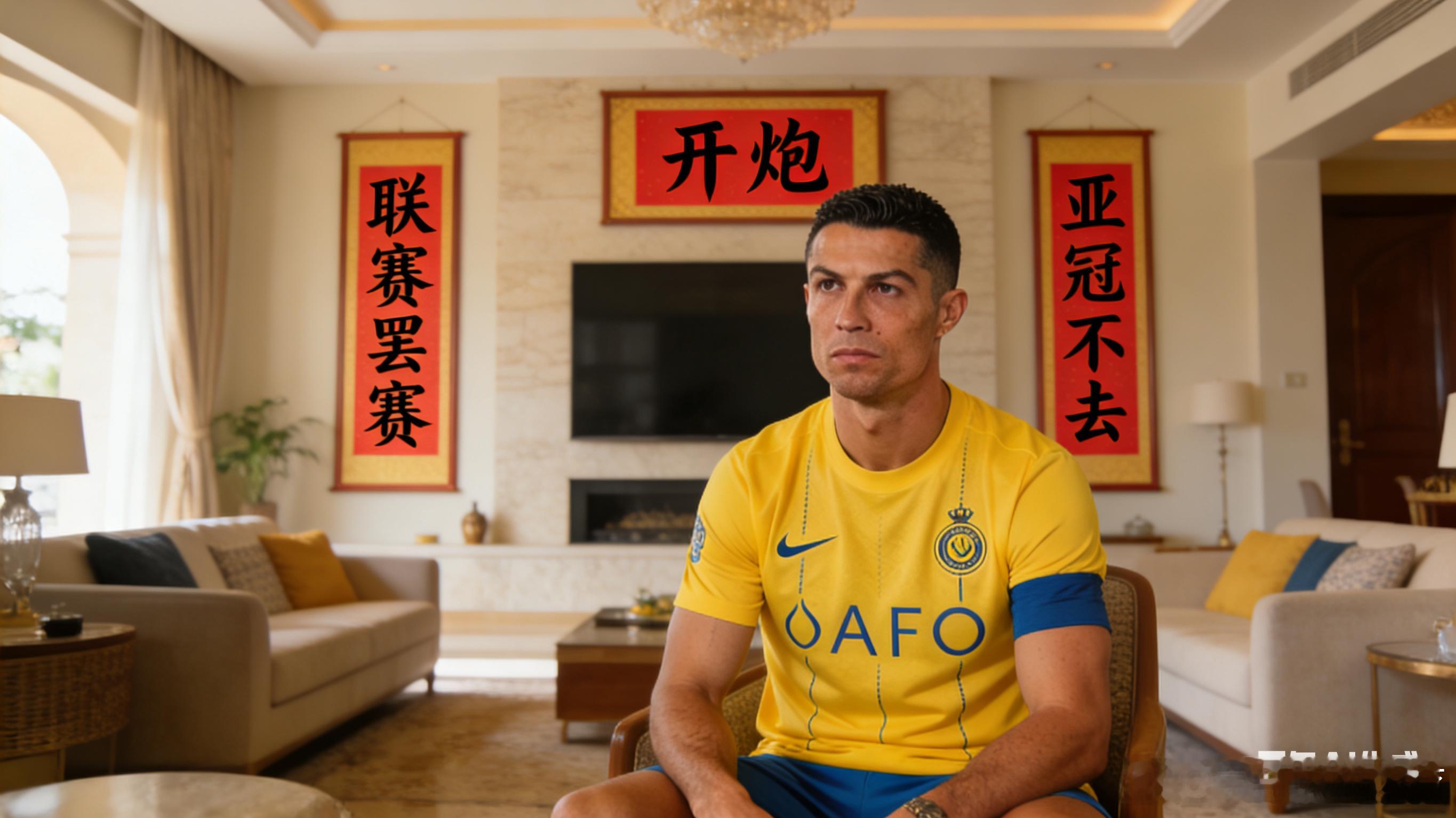 C罗告知主帅不参加亚冠比赛一年净赚2个亿，没做多少公益，还一身臭脾气。亚冠客场不