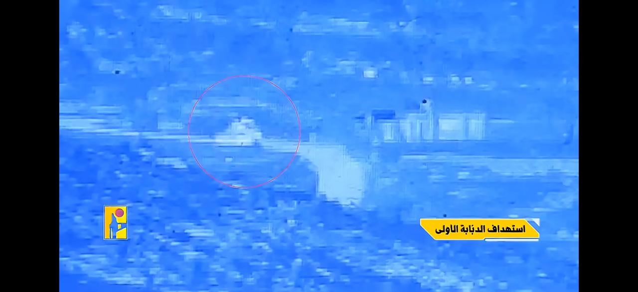 黎巴嫩真主党发布新的作战视频，在黎巴嫩南部迪巴尔村郊区的哈勒特伊迈地区的夜战中，