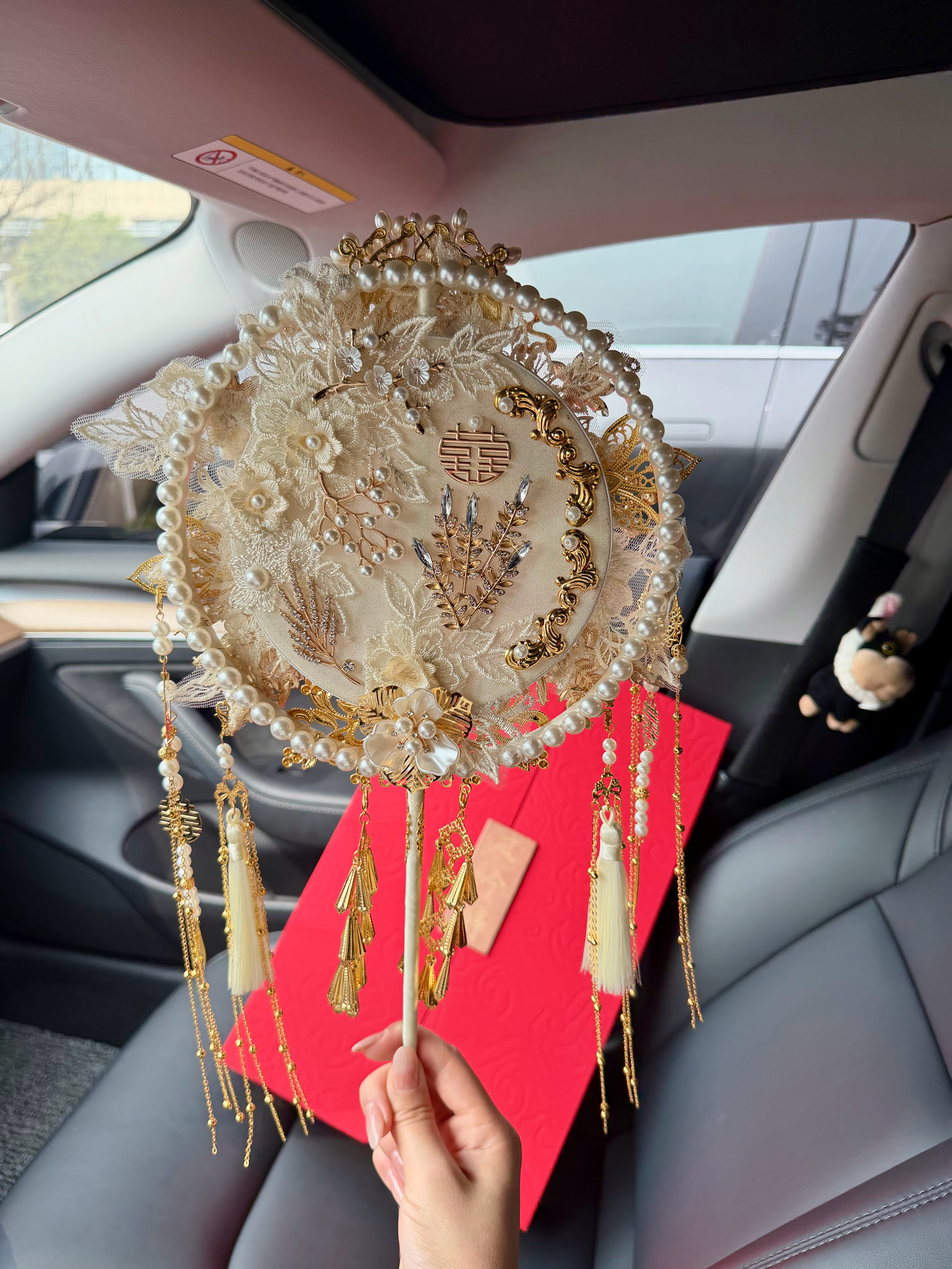 熬了两个晚上亲手给嫡长闺做的团扇成品出来那一刻真的值了