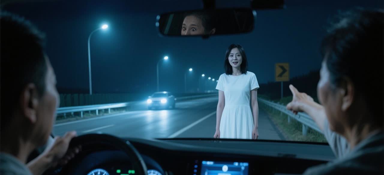 凌晨男子高速见求助女子，刚要停车，母亲大喊：别停！那不是人。凌晨三点多，我开着车