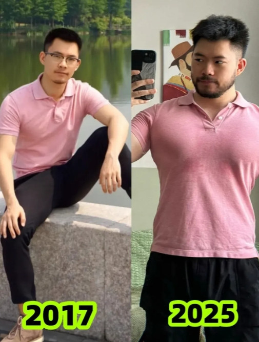 同一个人，相隔8年。不得不说，小伙子千万别去成都啊。[捂脸哭][捂脸哭][捂