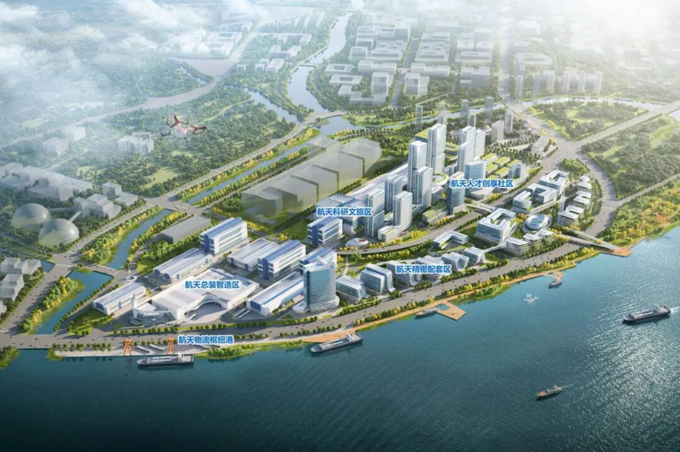 广州建筑集团承建的广州航天小镇一期稳步施工：管桩施工已全部完成，综合服务楼首层底