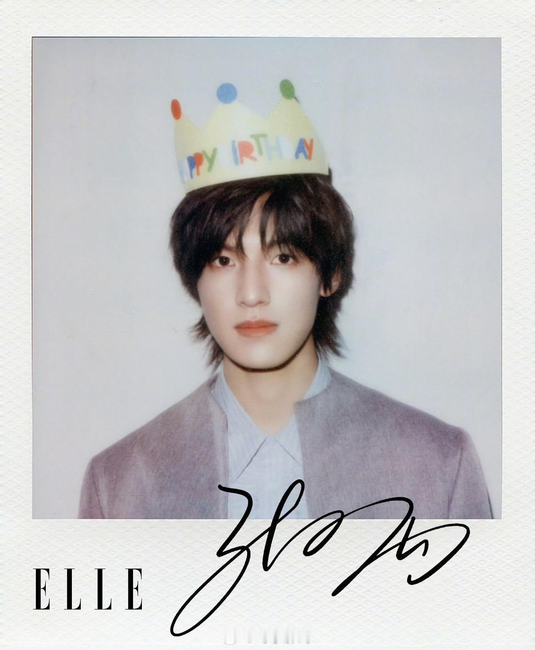 张泽禹ELLE生日帽张泽禹ELLE五月刊封面从生日帽到封面大片，张泽禹这次EL