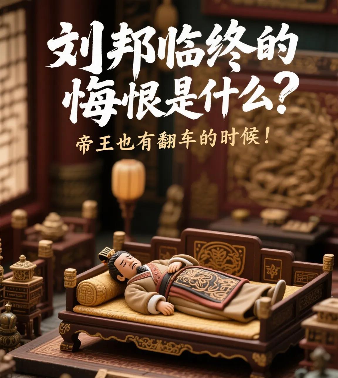 刘邦临终的悔恨是什么？帝王也有翻车的时候！那年冬天，长安城飘着大雪。病得快死的