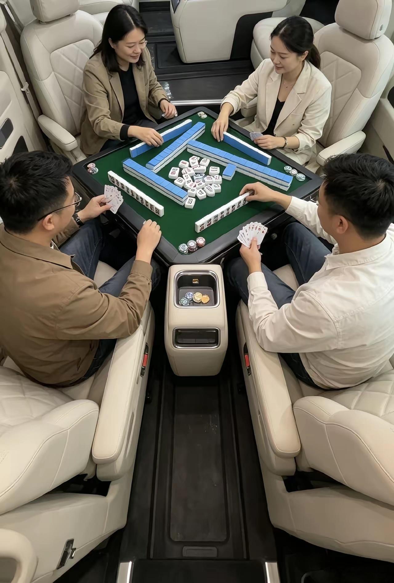 看到网友小米汽车-陶子发的小米澎程N90 Max车内布局的图，竟然能放...