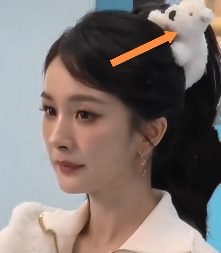 杨幂真的是厉害了，快四十岁了，还少女感满满，扎着高马尾已经很减龄了，结果还扎着一