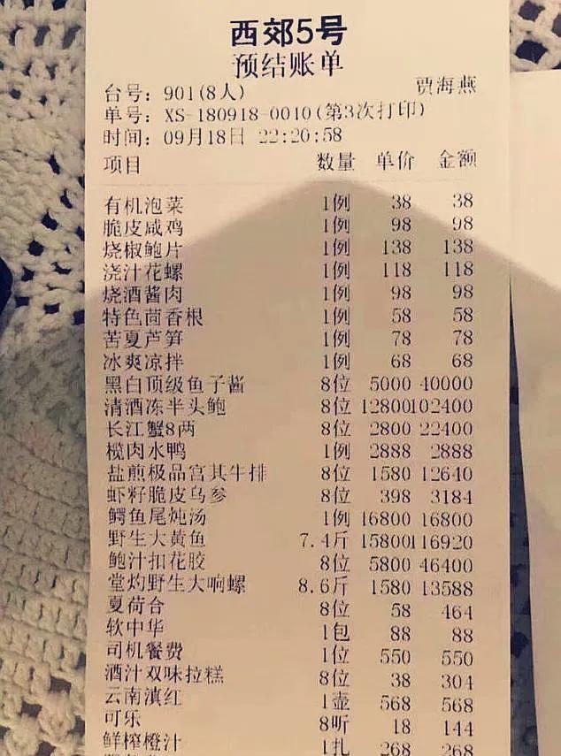 #头号创作者激励计划#一餐饭吃了42万？坐标上海西郊5号。一餐饭，9个人，4