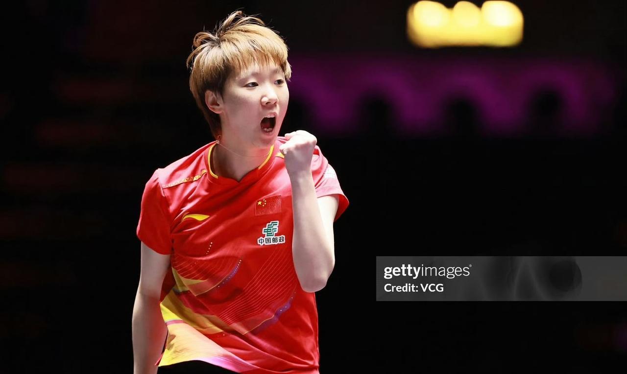 曼昱“杀红眼”了与陈幸同女单半决赛其实，不是真陈幸同打得不好而是王曼昱真“