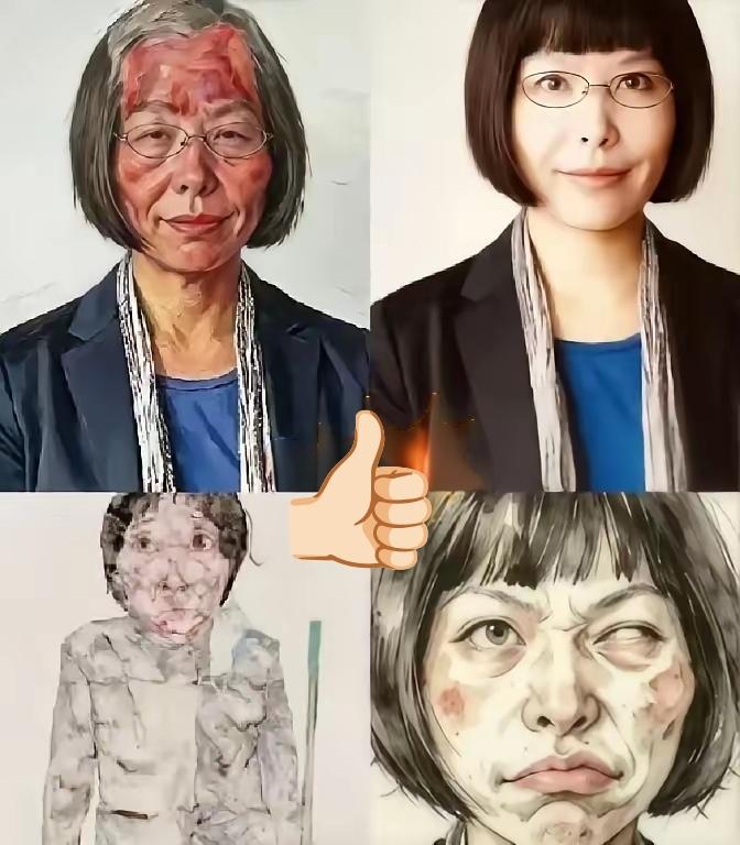 丁荭气得跳脚了！你敢信吗？一个天天拿"艺术自由"当盾牌的人，被人用同样的手法画了