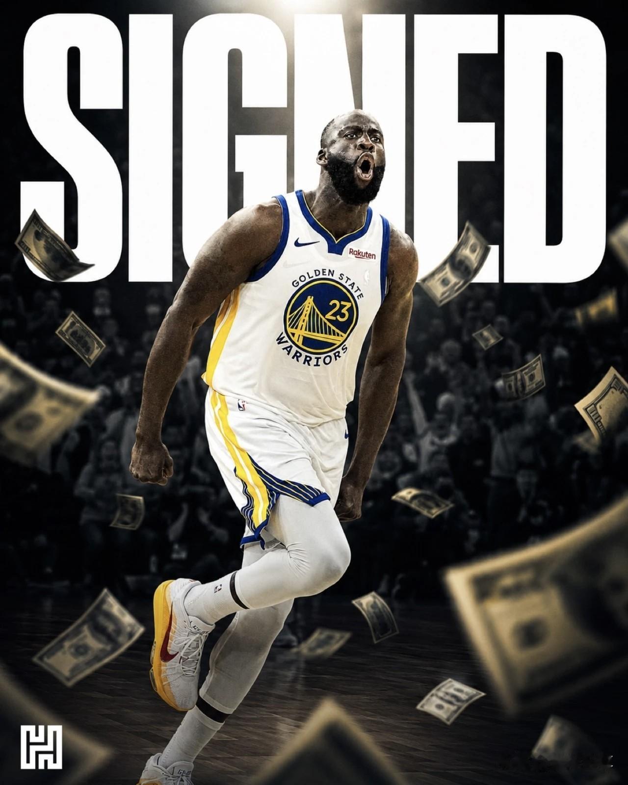 相当于7个詹姆斯了，追梦格林1年2770万美元续约勇士！据NBA记者报道，勇
