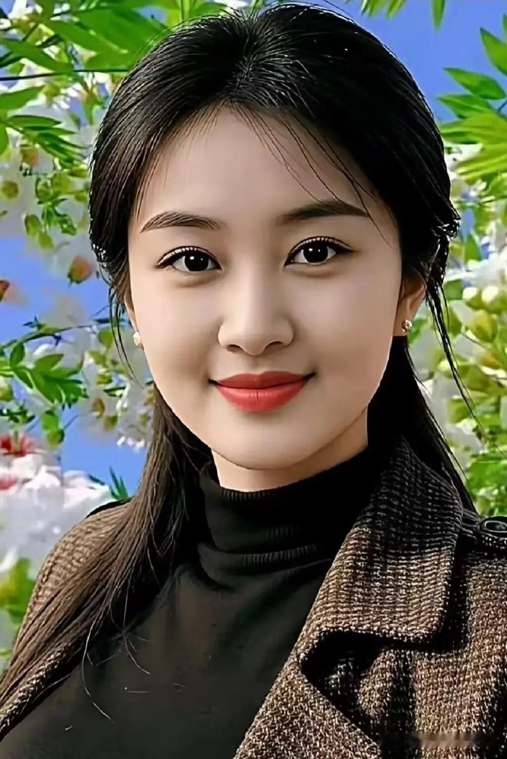 如梦令·花前笑芳树繁花围绕，眉眼清光含笑。温婉自天成，一缕春风相照。