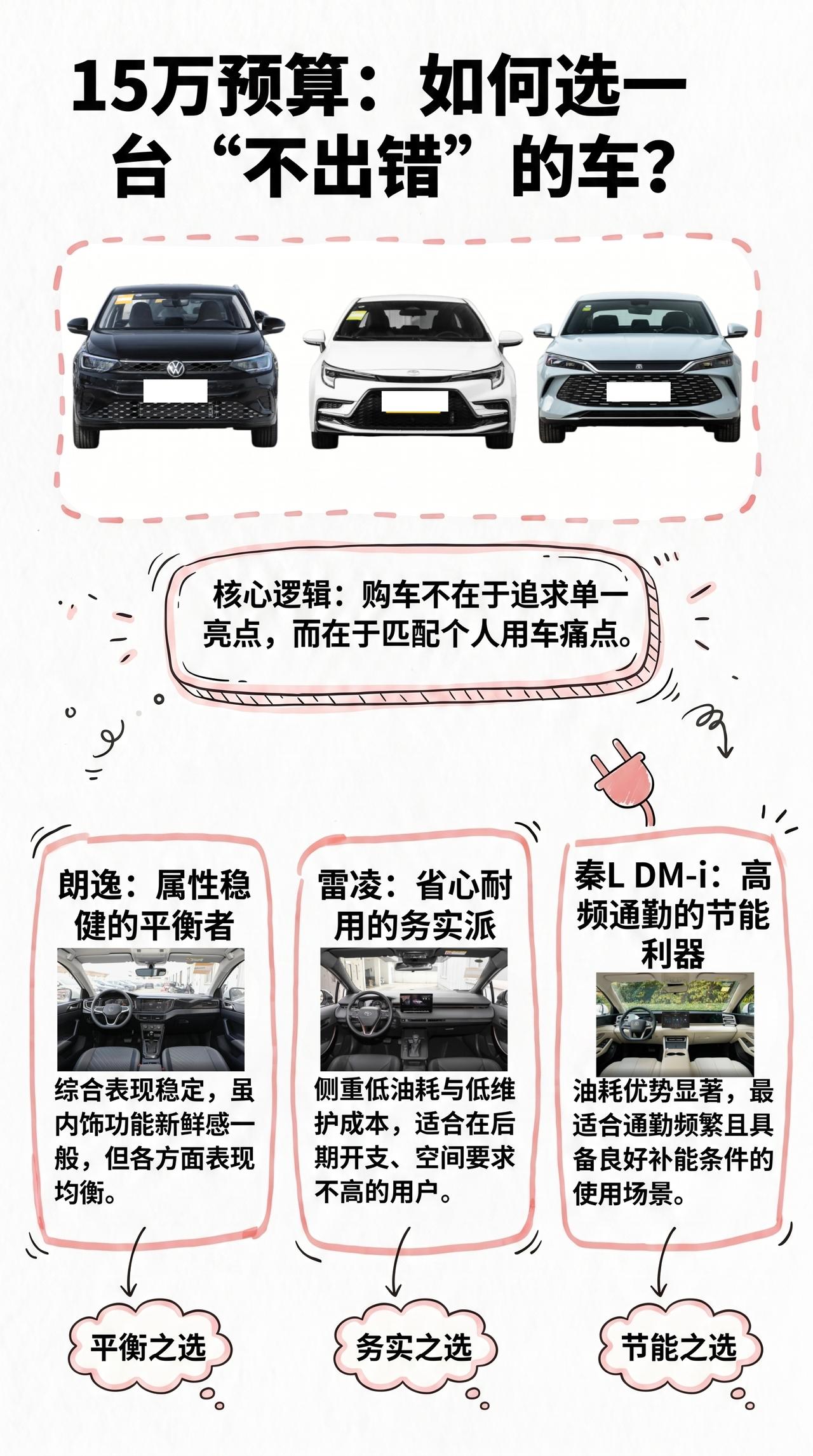 【15万预算，想买一台不太容易选错的车🌤️】这个预算段，很多人不是想“买最