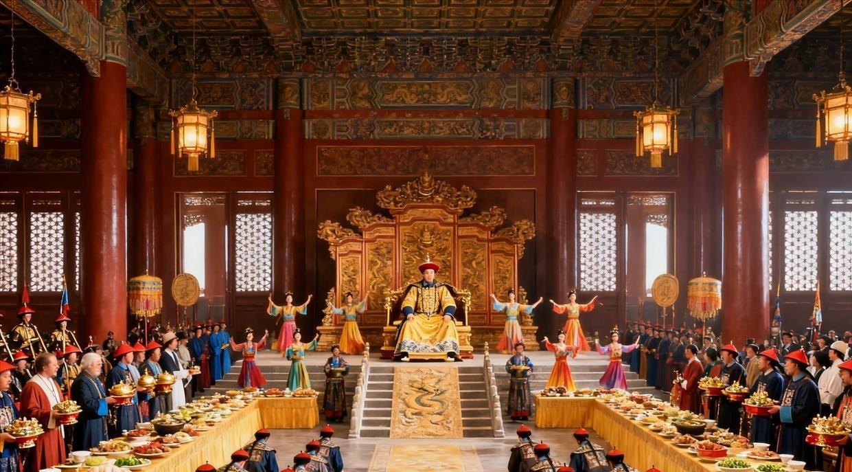 雍正二年，年羹尧大胜归来，雍正在庆功宴上亲自为他夹菜，满朝文武羡慕不已，年羹尧却
