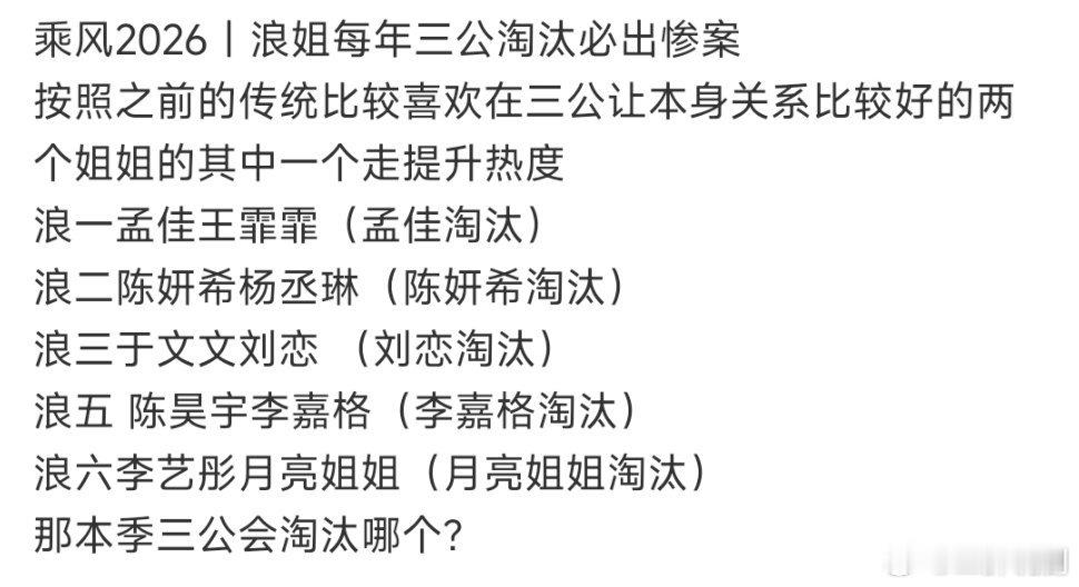 妈呀陈瑶危险了陈瑶做错了什么？乘风2026
