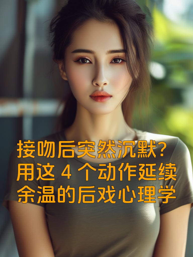 接吻后突然沉默？用这4个动作延续余温的「后戏心理学」
