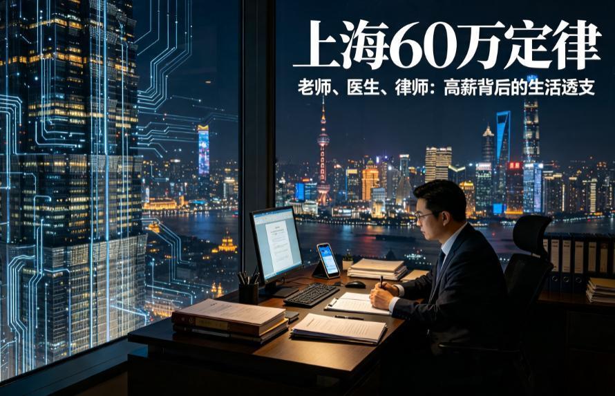 在上海职场，流传着一个特别真实的60万定律年，我见过无数医生、老师、律师、大厂白