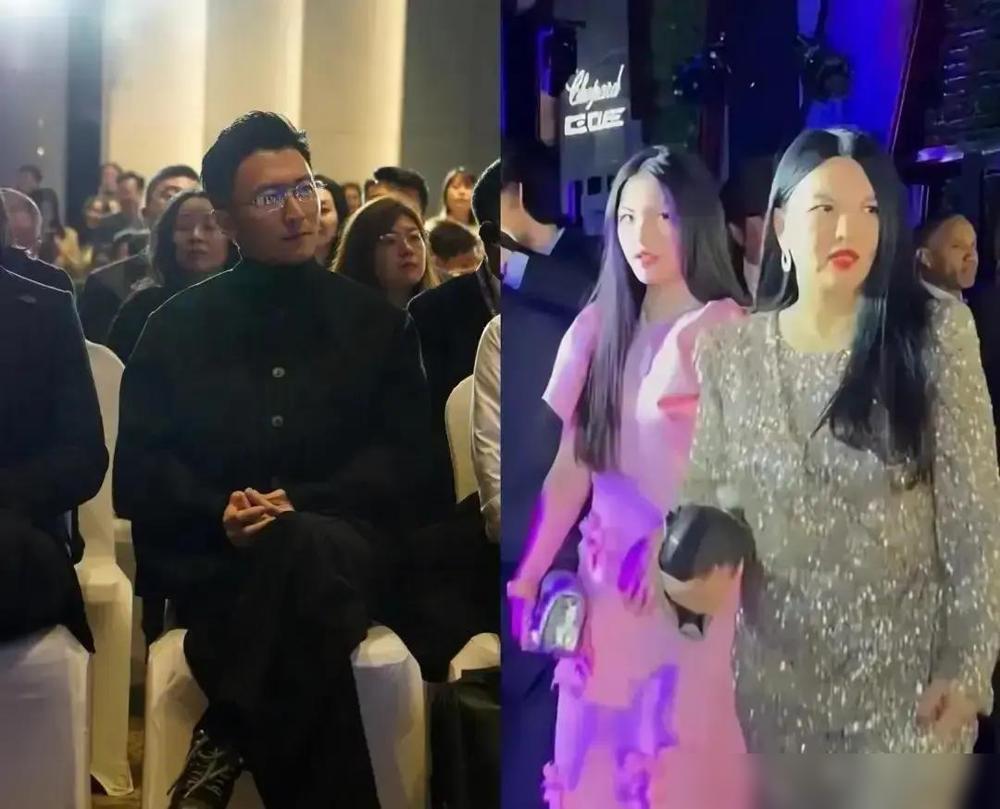 谢霆锋刚讲完怎么把预制菜卖到年销十亿，台下李湘就牵着女儿拎着闪瞎眼的鳄鱼皮凑到董