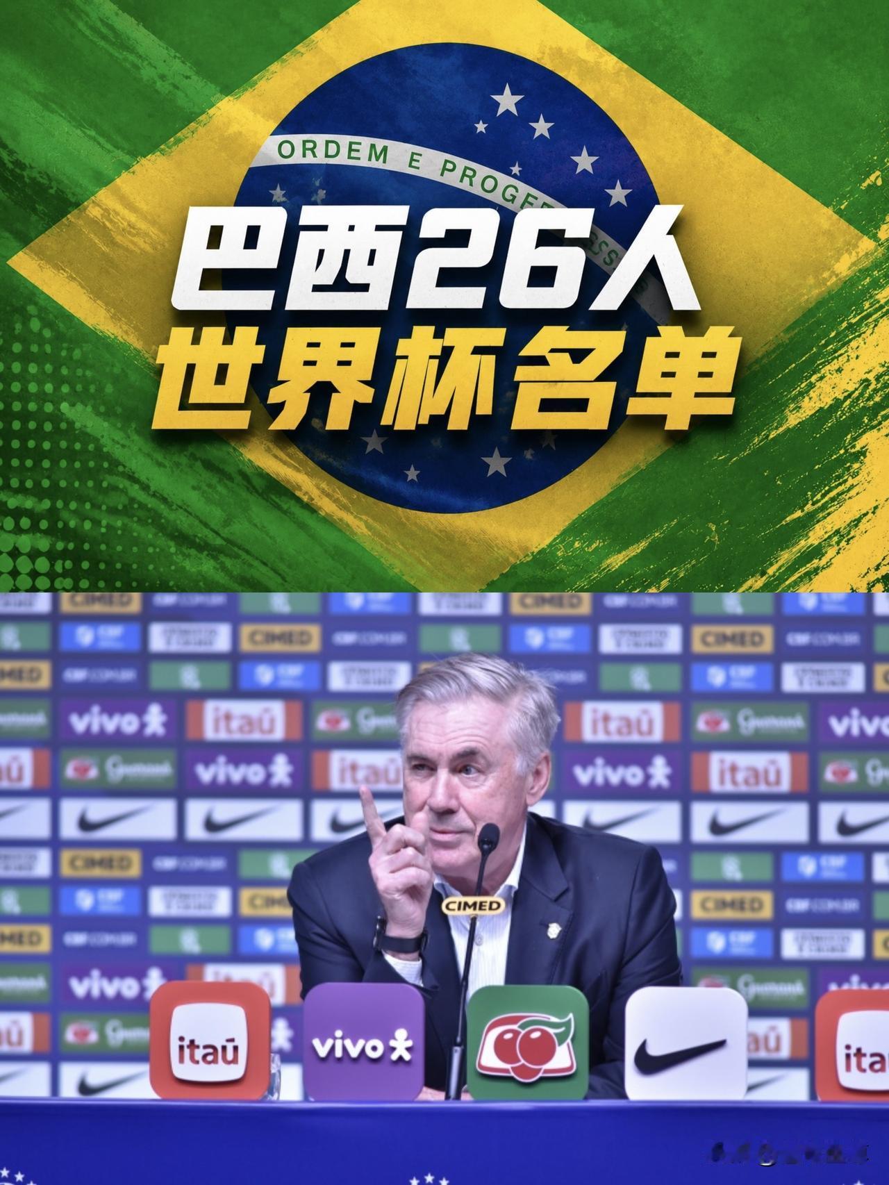 7500万神锋落选巴西国家队，表现世界杯26人大名单正式公布！刚刚巴西公布了