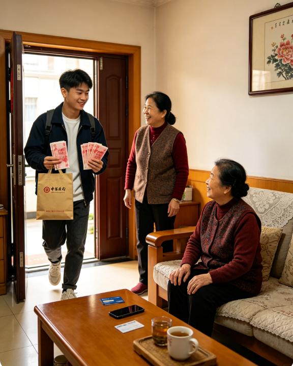 侄子结婚，嫂子来我家借钱，我问还差多少，嫂子说还差3万。我拿出手机准备转钱，