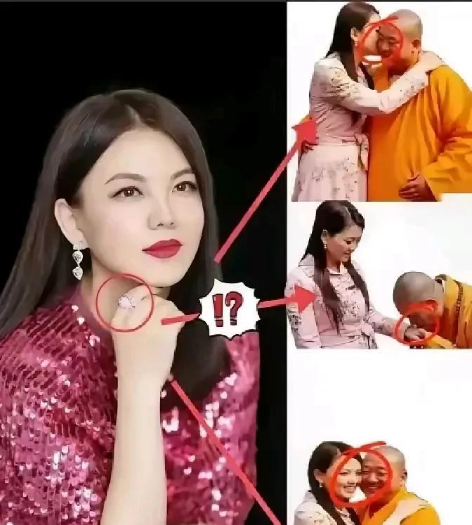 怨不得网上传出李湘与释永信的绯闻。作为一个公众人物的李湘，竟然与佛门的方丈有这