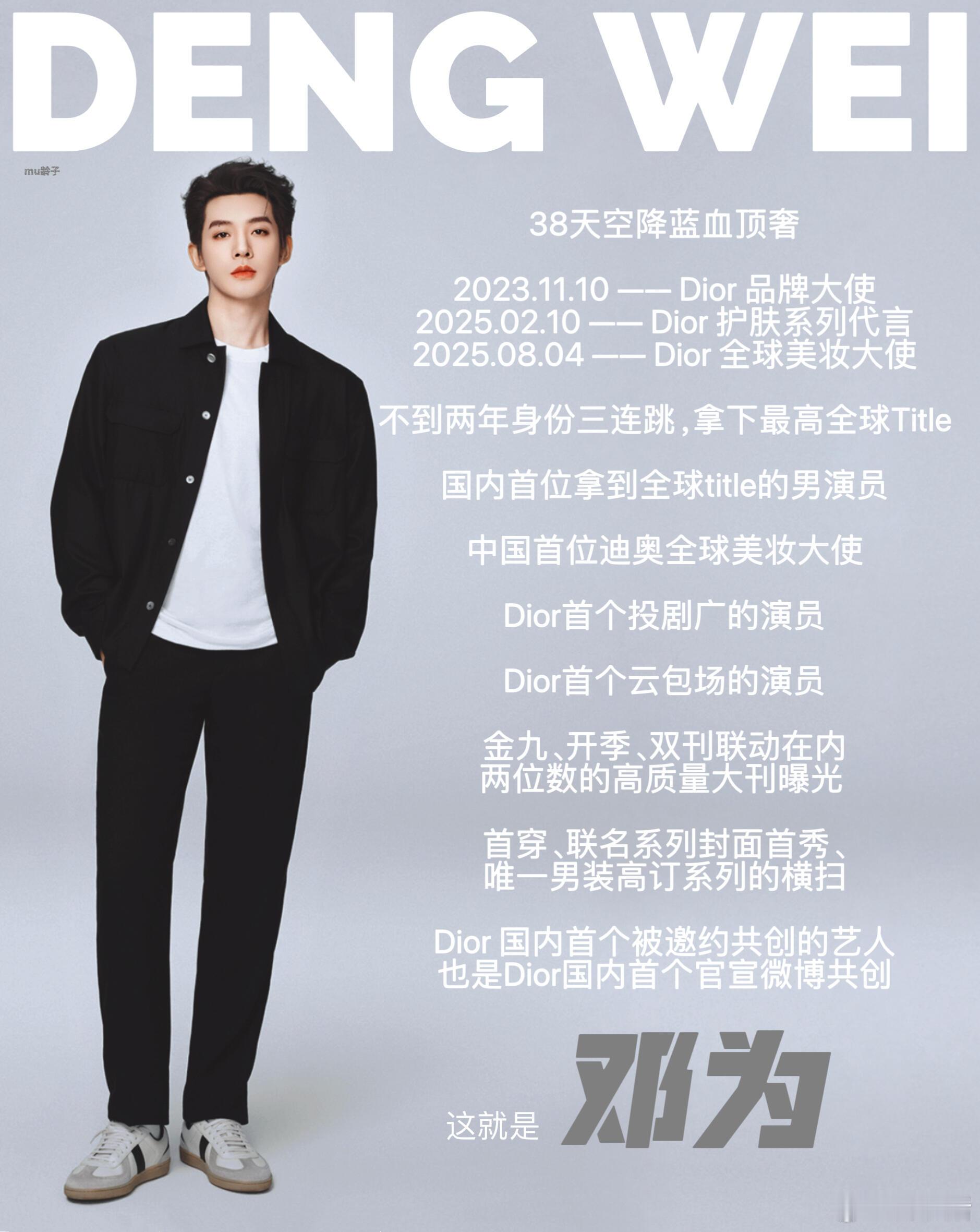 迪奥全球美妆大使的含金量还在上升，合作两年不到就拿下全球title，创造无数个第
