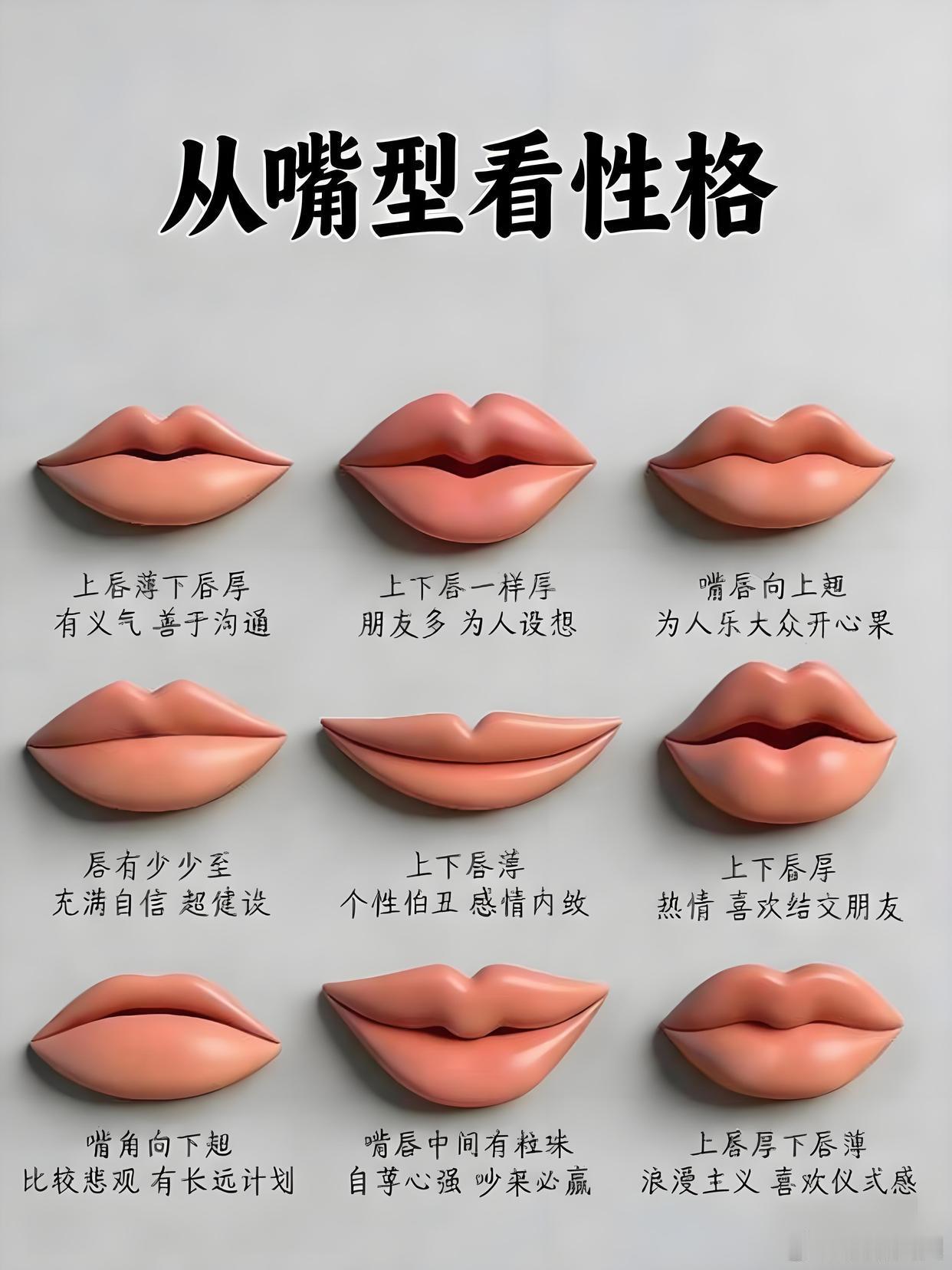 嘴型藏着性格密码一眼看穿你的真实模样不同唇形对应不同性格准到离谱快来看看你属
