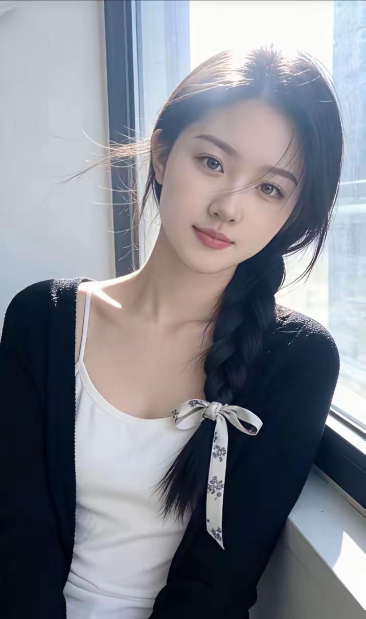 阳光洒进来的午后，少女微笑的瞬间。