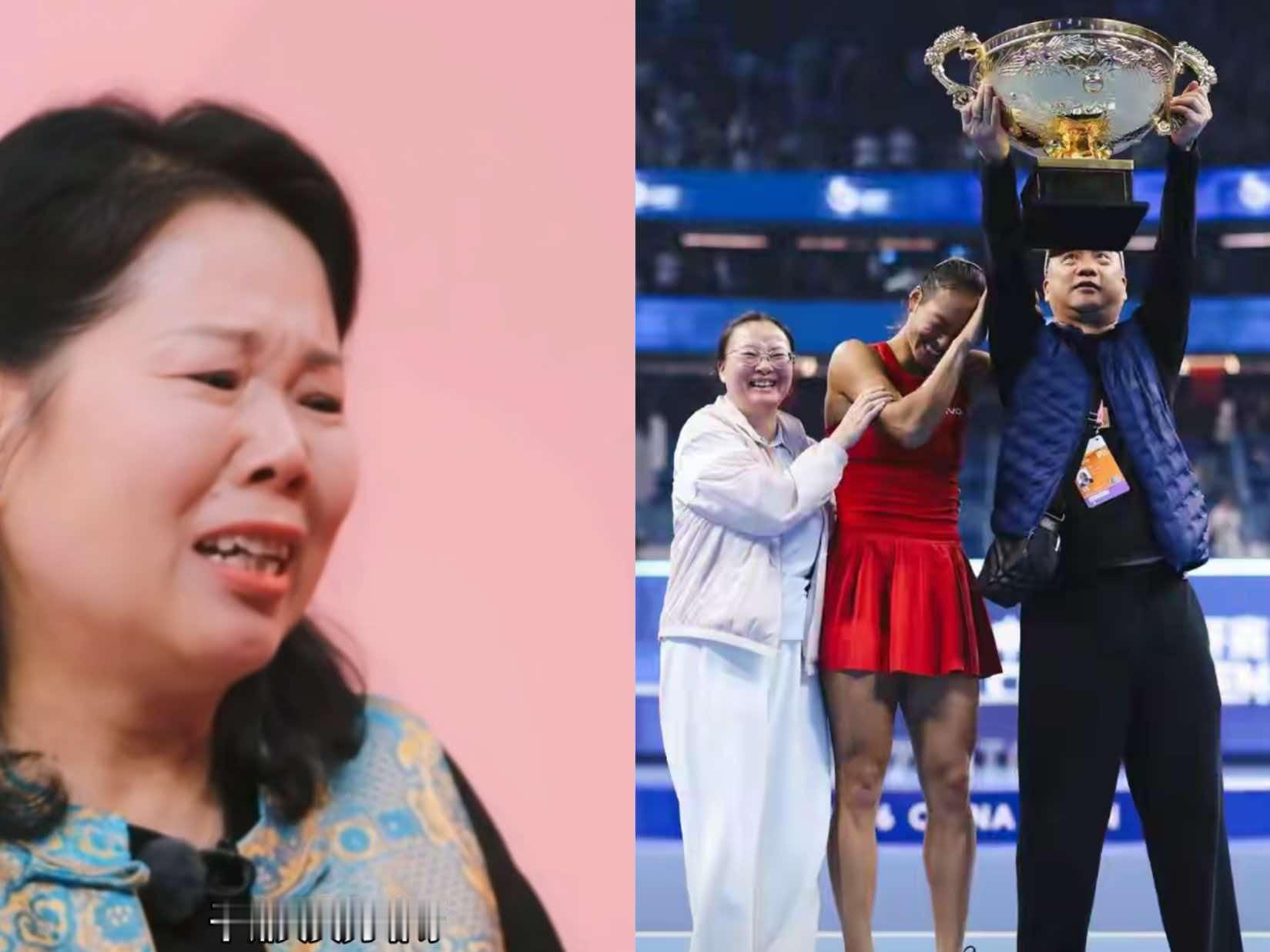 我估计，张家齐妈妈看到郑钦文跟父母这张合照在家里把大腿都锤烂了！不是因为张家齐没拿过全国女单冠军，也