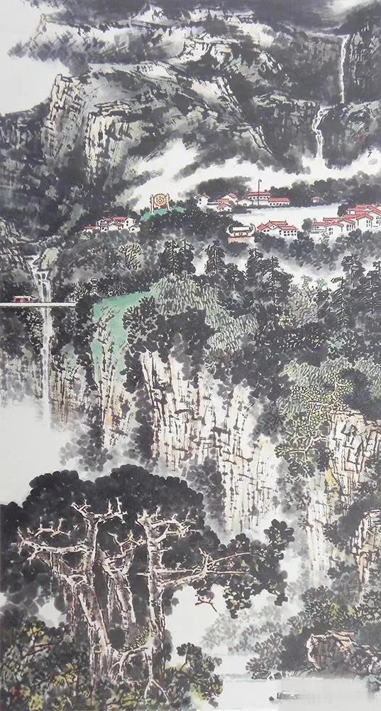 色墨交融，韵味十足山水画，绘就祖国盛景！