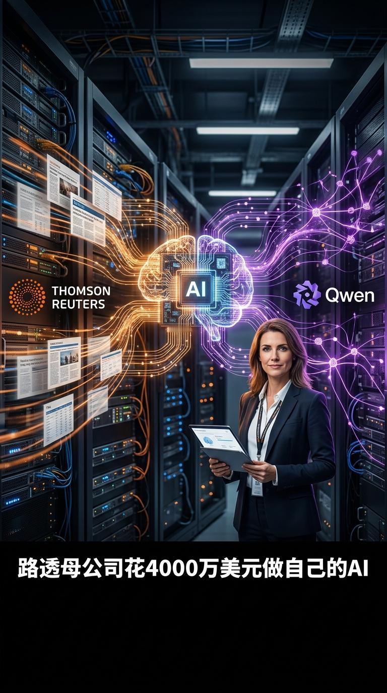 路透母公司花4000万美元做自己的AI，底座来自阿里Qwen路透社母公司T