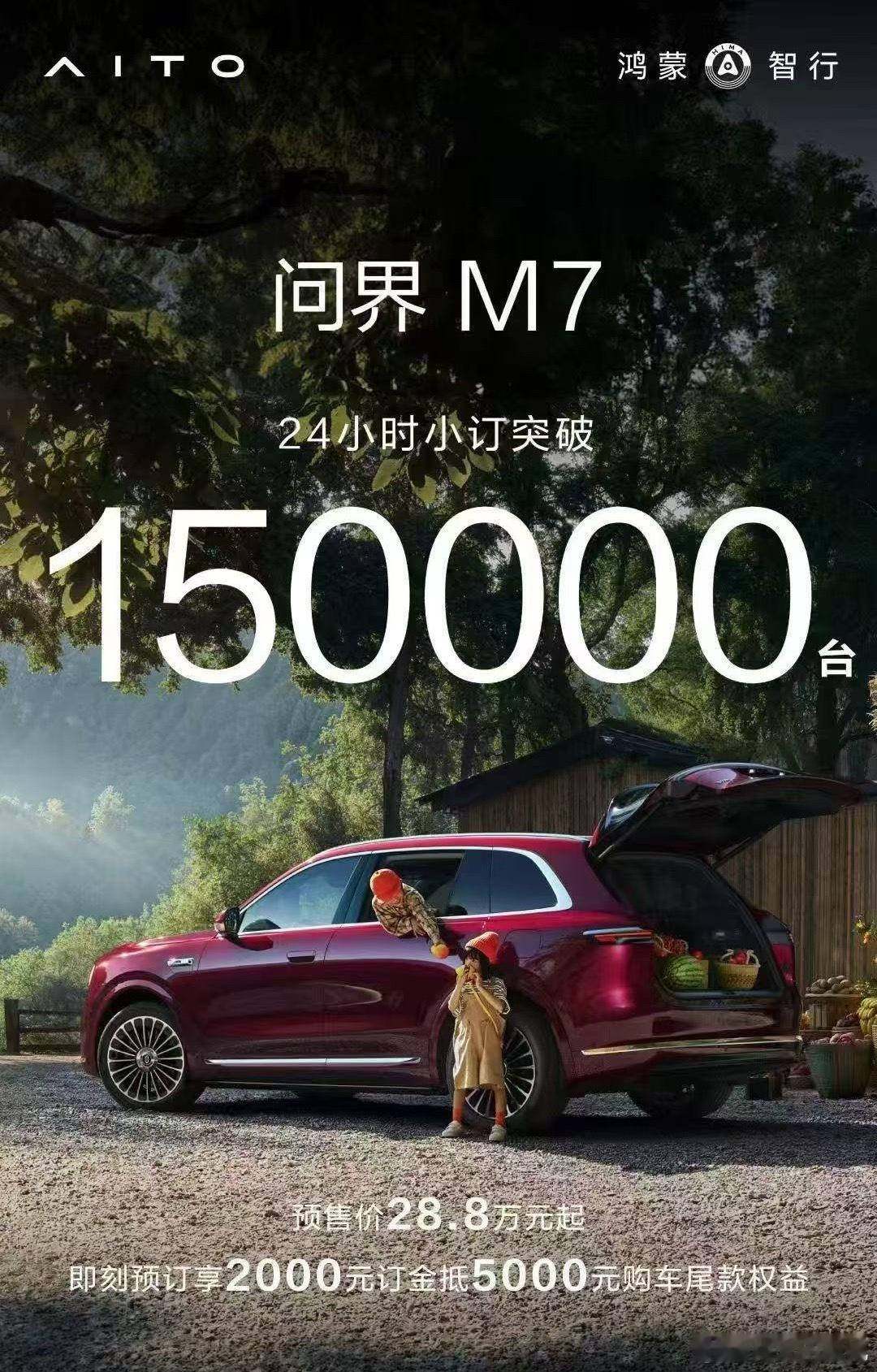 问界M724小时15万小定真杀疯了😳如果最后转化率高是不是基本锁定今