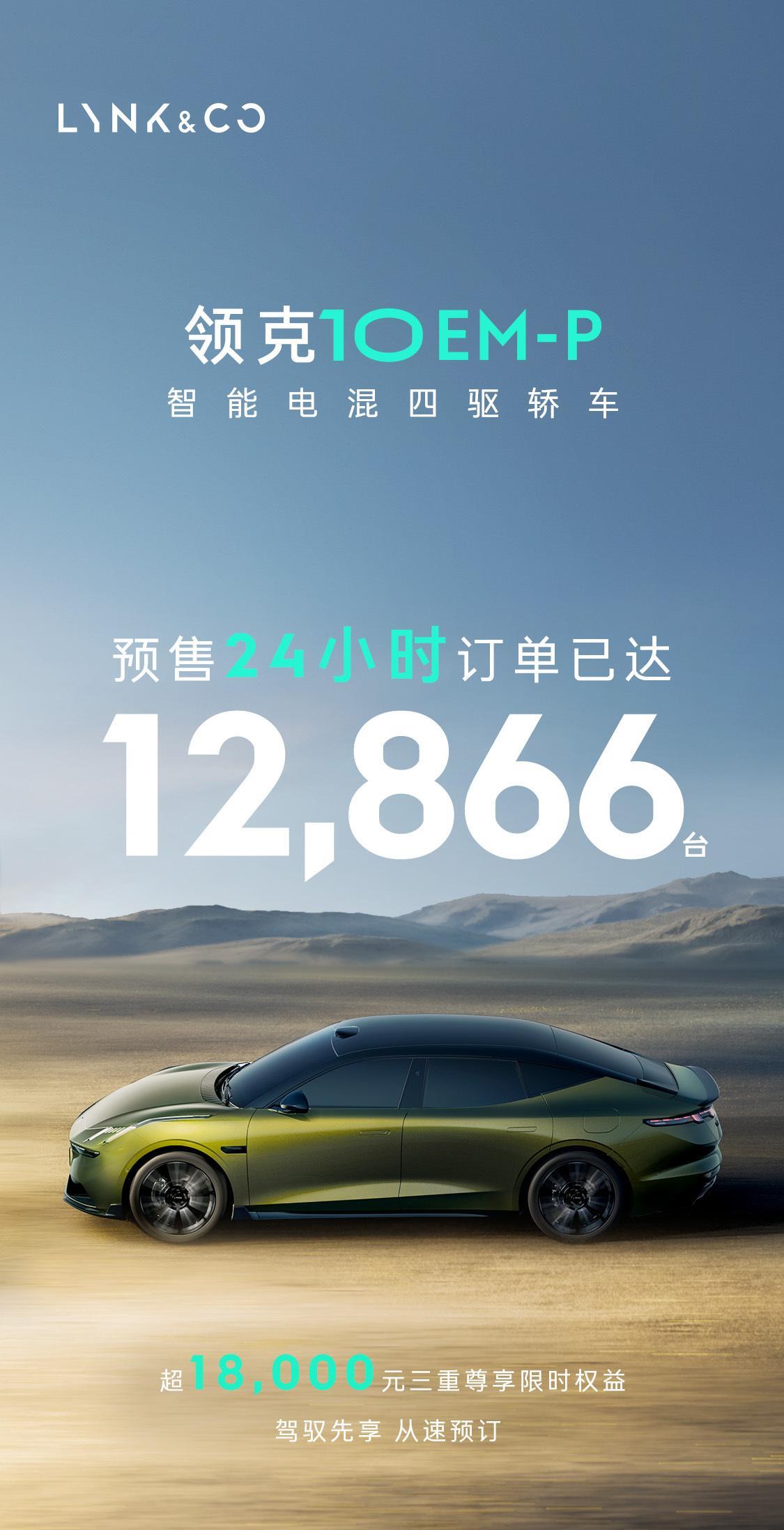 领克10EM-P昨天发了预售价，19.2w、20.8w、22.2w。24小时
