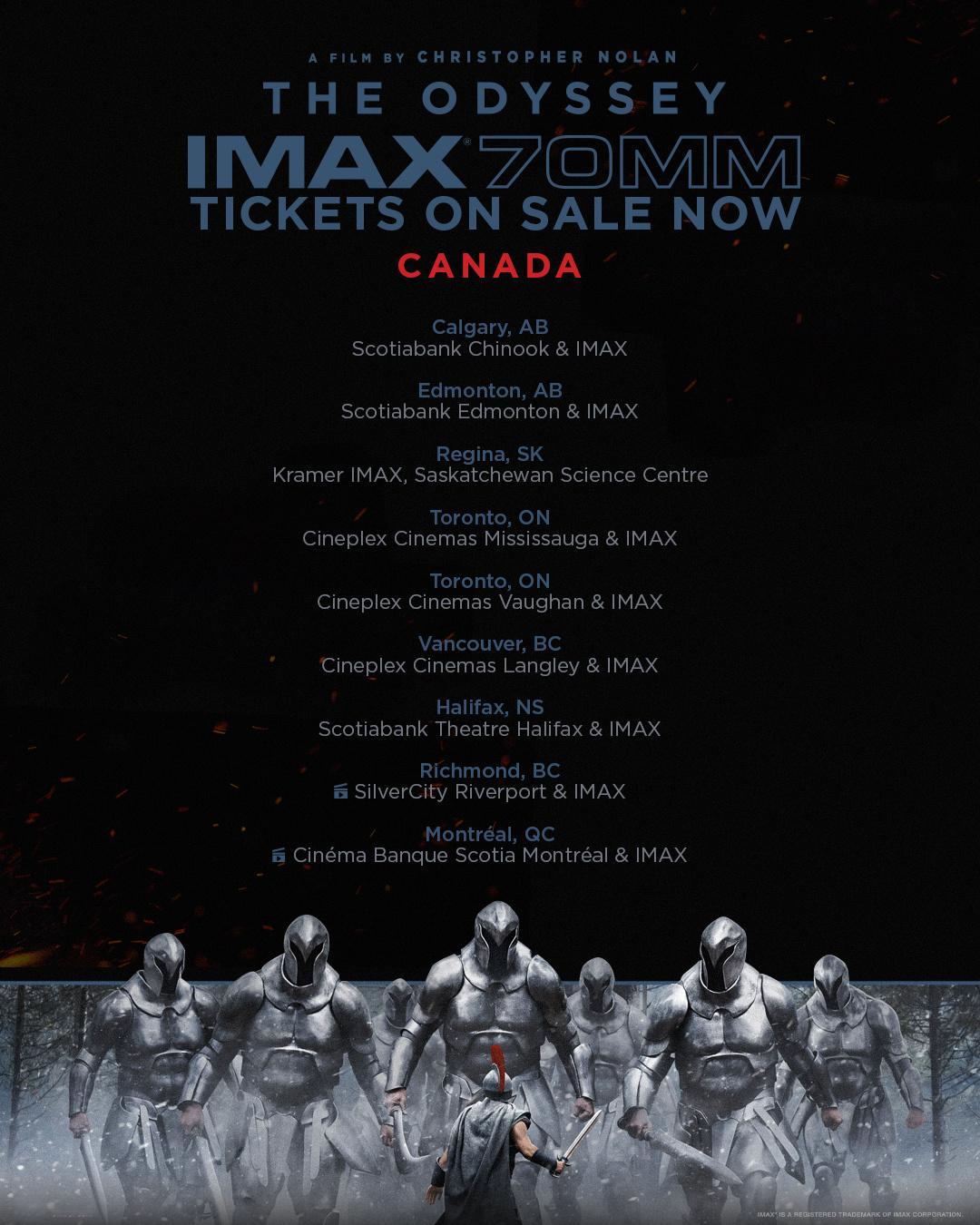 《奥德赛》再度延长IMAX70毫米胶片放映至9月30日，放映周期创最长纪录11