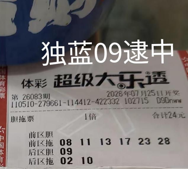 白天是不是告诉过大家，后区09要谨慎杀。因为这位技术性彩友的独胆，确实需要慎重考