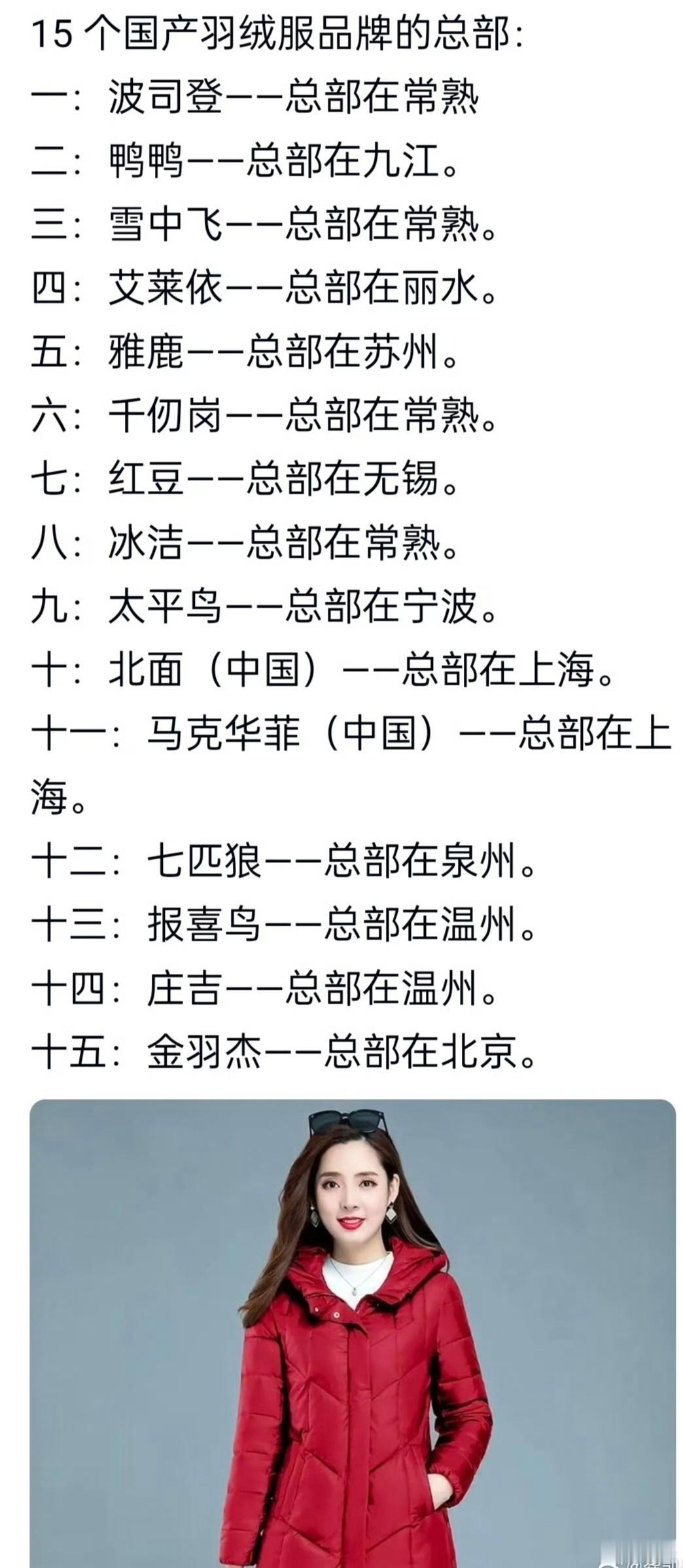 羽绒服品牌，你买过最贵的是什么牌子？