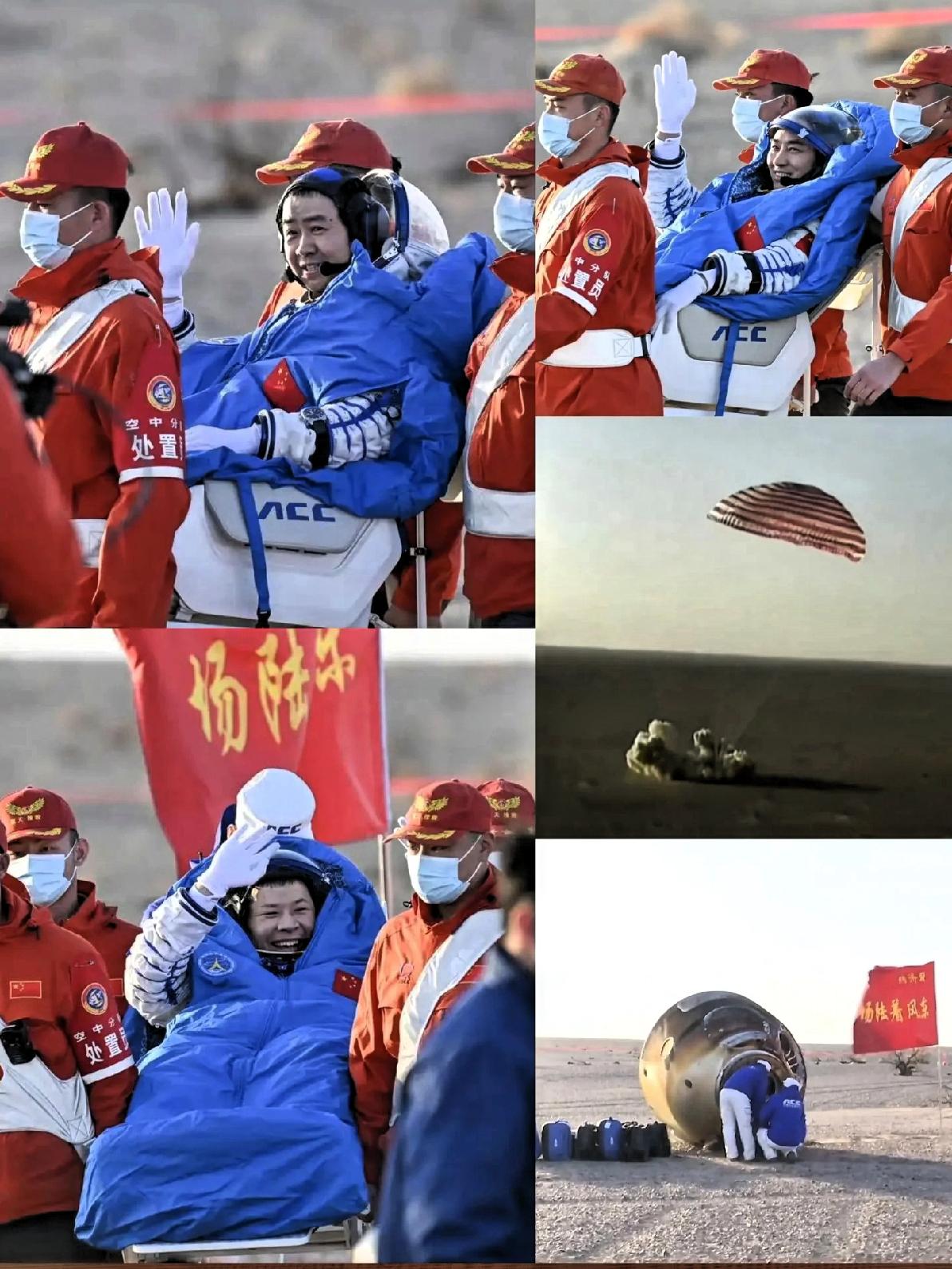 刷到神舟二十号乘组平安返回的新闻，我当场被圈粉：现在的返回舱着陆也太“神准”