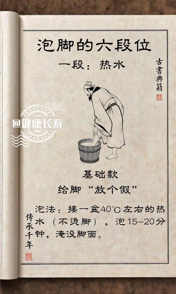 泡脚养生六段位健康养生​​​
