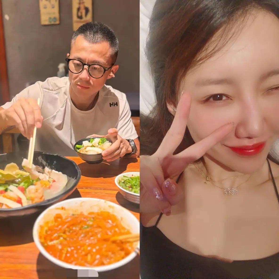 陈震和老婆的饮食差异也太直观了！一个完全戒碳水、吃嘛都克制，一个啥都不忌口