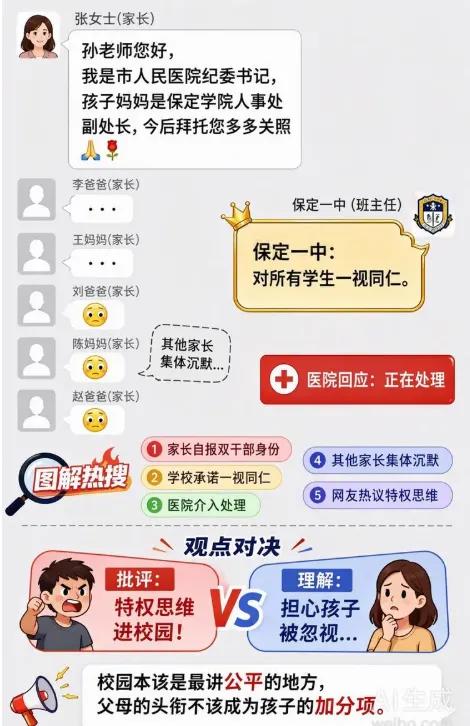 家长群一句话，把自己送上了热搜第一，也把保定学院"送"出了圈。保定一中高一新