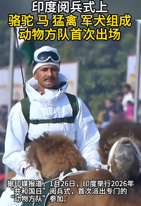 只有想不到，没有印度做不出的荒唐事！1月26日外媒爆料，印度最新阅兵式竟首次