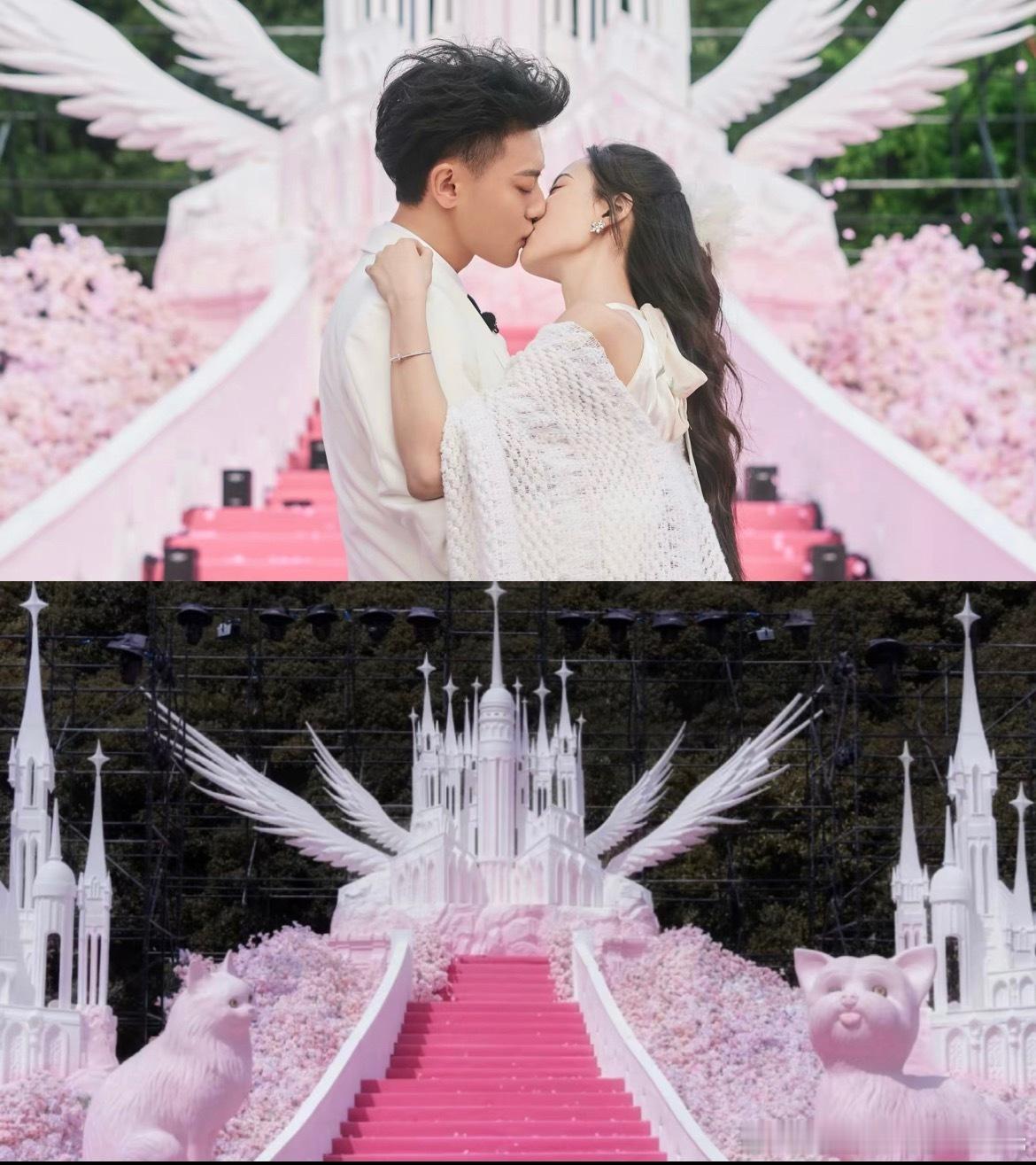 黄子韬分享陪徐艺洋试婚纱所以是终于要办婚礼💒了嘛！！之前韬说，等婚礼一桌请艺洋
