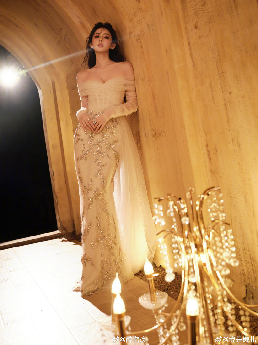 古力娜扎#娜扎像从月光里走出来的神女#​