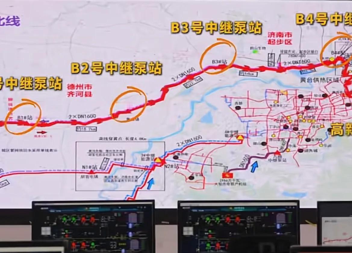 山东济南，东部城区的市民用上了来自聊城的热源，这些工业余热经过150公里的管道，