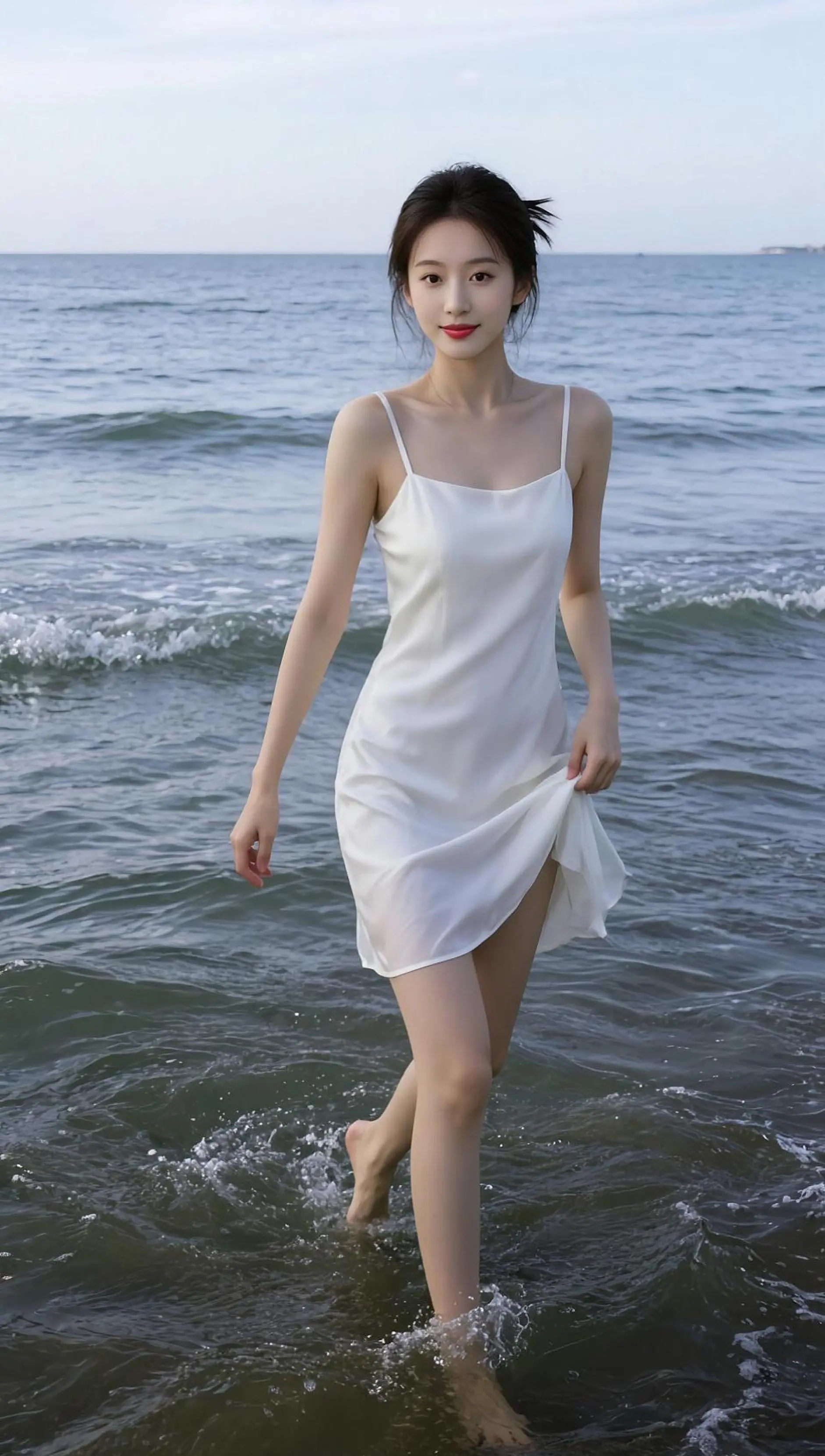 AI海滨清新写真 ai创作