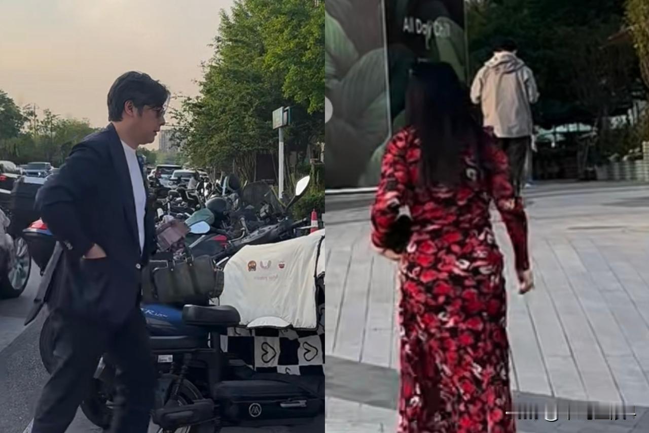 网友偶遇李湘王岳伦，李湘下车就大步流星朝前走，王岳伦锁好车赶紧跟上。话说夫妻俩