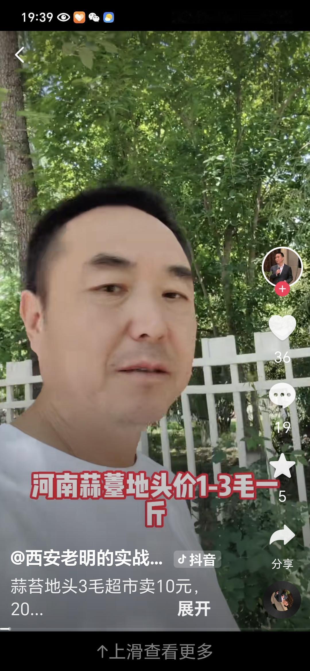 5月4日，河南郑州中牟县蒜田迎来特殊景象。因蒜薹丰产、收购价低迷，蒜农联合自媒体