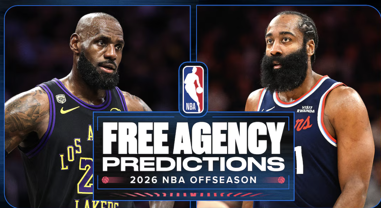 美媒总结NBA各位置尚未签约的自由球员, 詹姆斯、哈登领衔