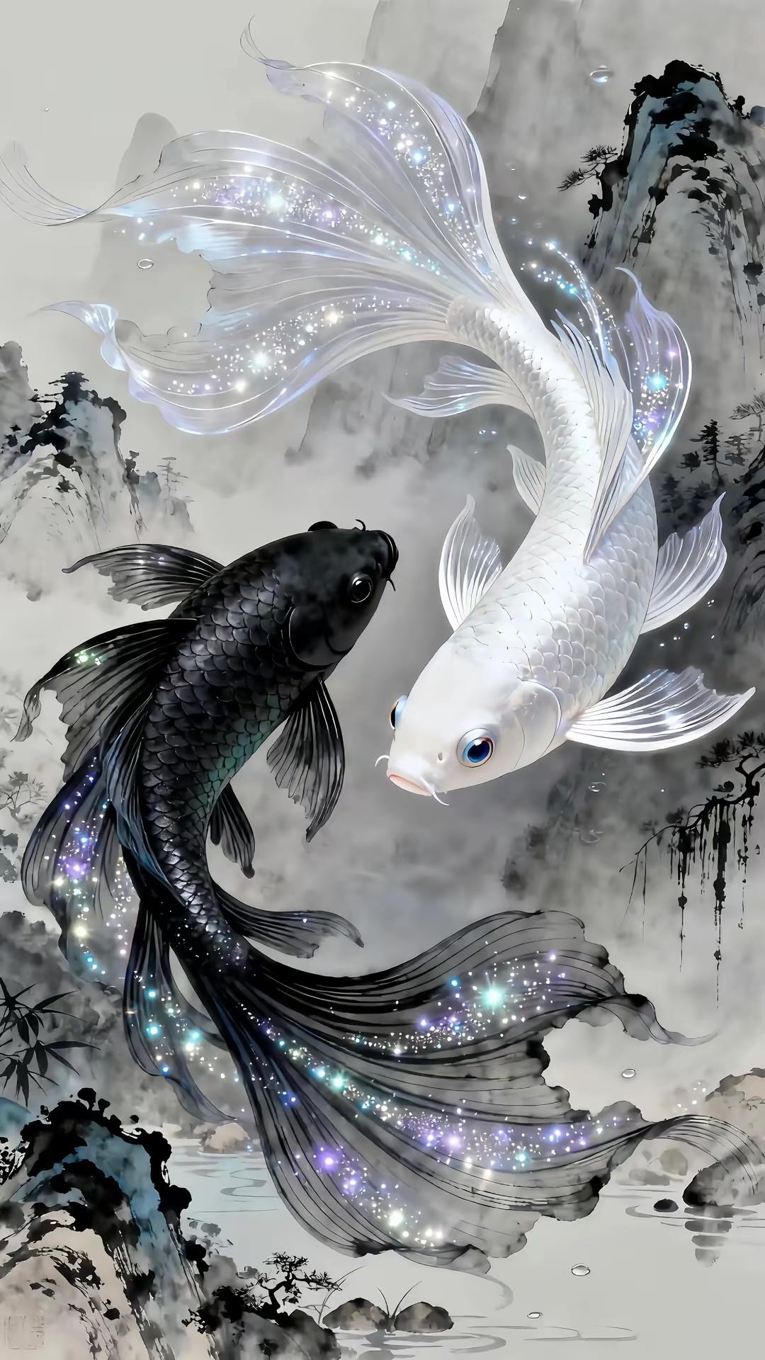 分享几组国风道系手机壁纸给大家，每一组都独一无二！