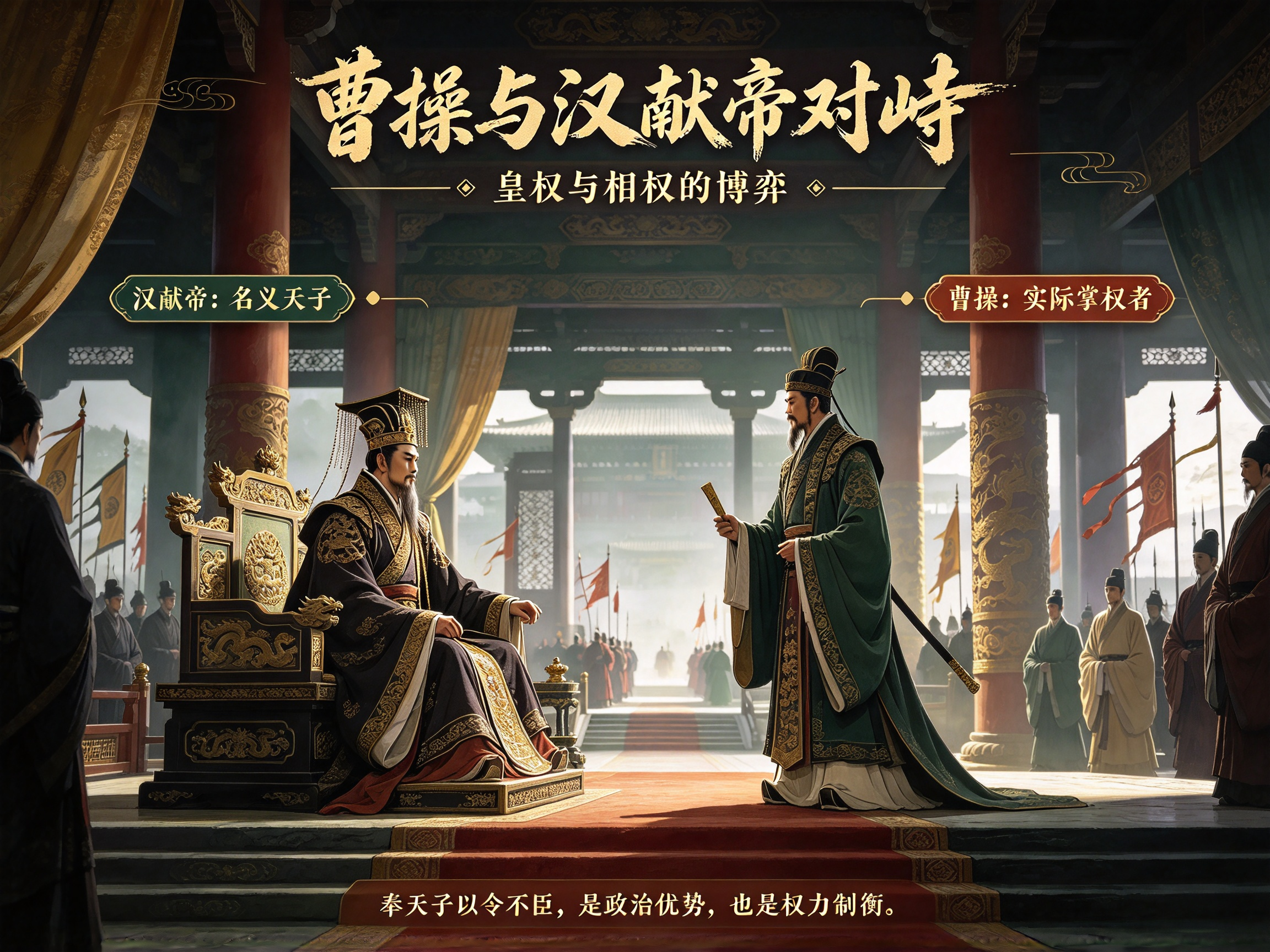 曹操为啥不称帝？不是不敢，是太精明。他当魏王，有实权，没骂名。他要是称帝，刘备、孙权立刻就有借口讨伐